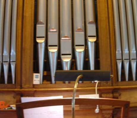 Console de l'orgue