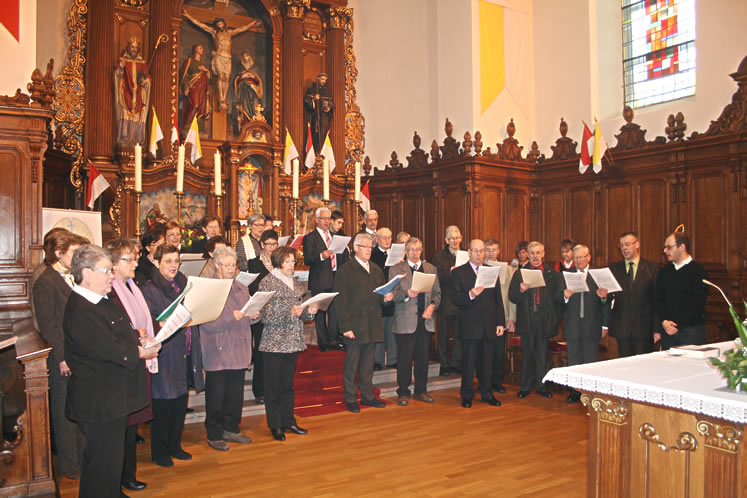 Photo des membres de la chorale de Muespach