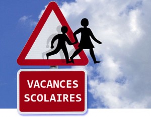 panneau représentatif des vacances scolaires